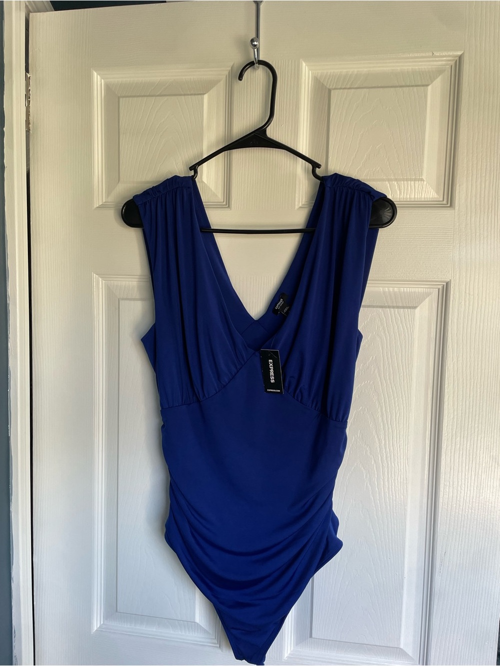 Express Women's Body Contour Bodysuit || Blue || M || NWT